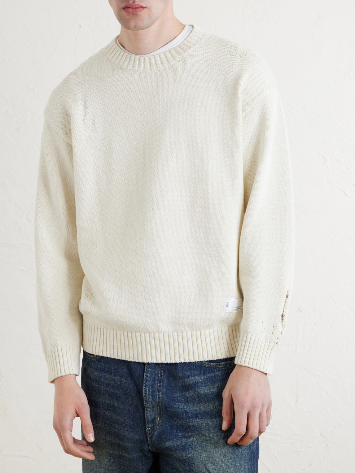  Neighborhood - Savage Cotton Crewneck Sweater - Men - Neutrals - S 