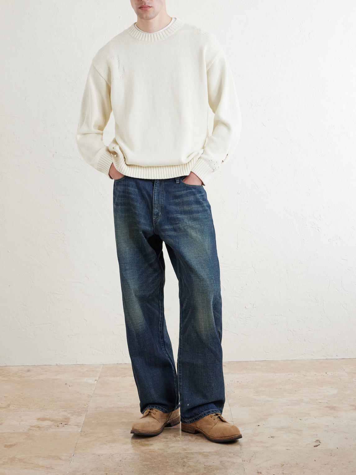 Savage Cotton Crewneck Sweater