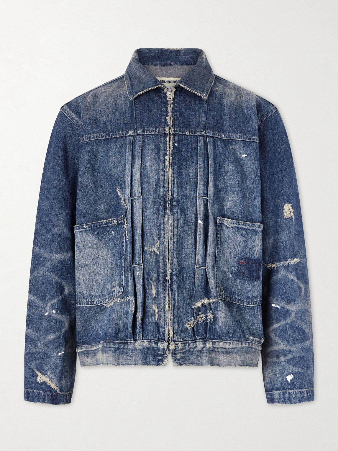 Neighborhood Distressed Denim Jacket - Men