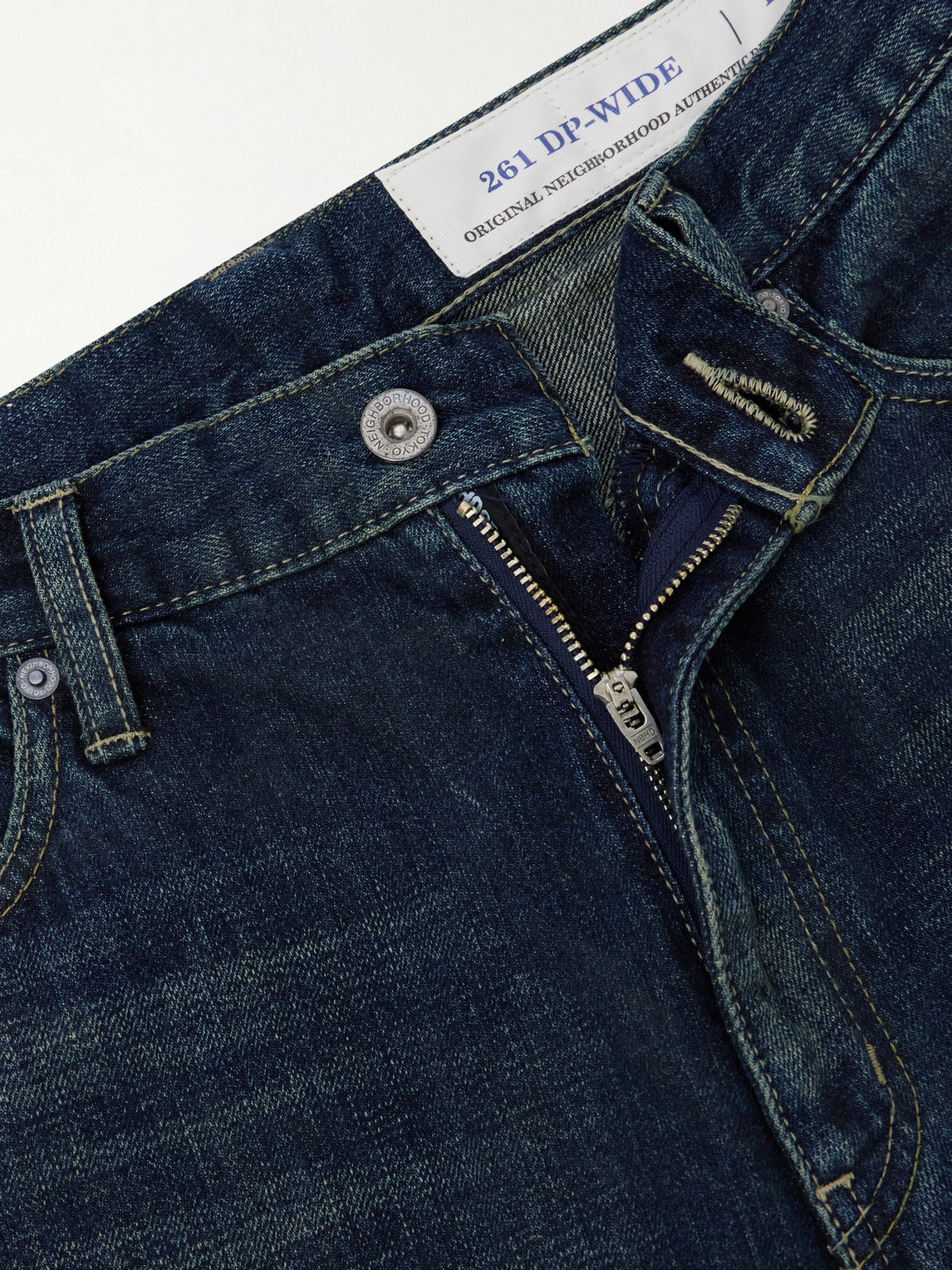 Washed Wide-Leg Jeans