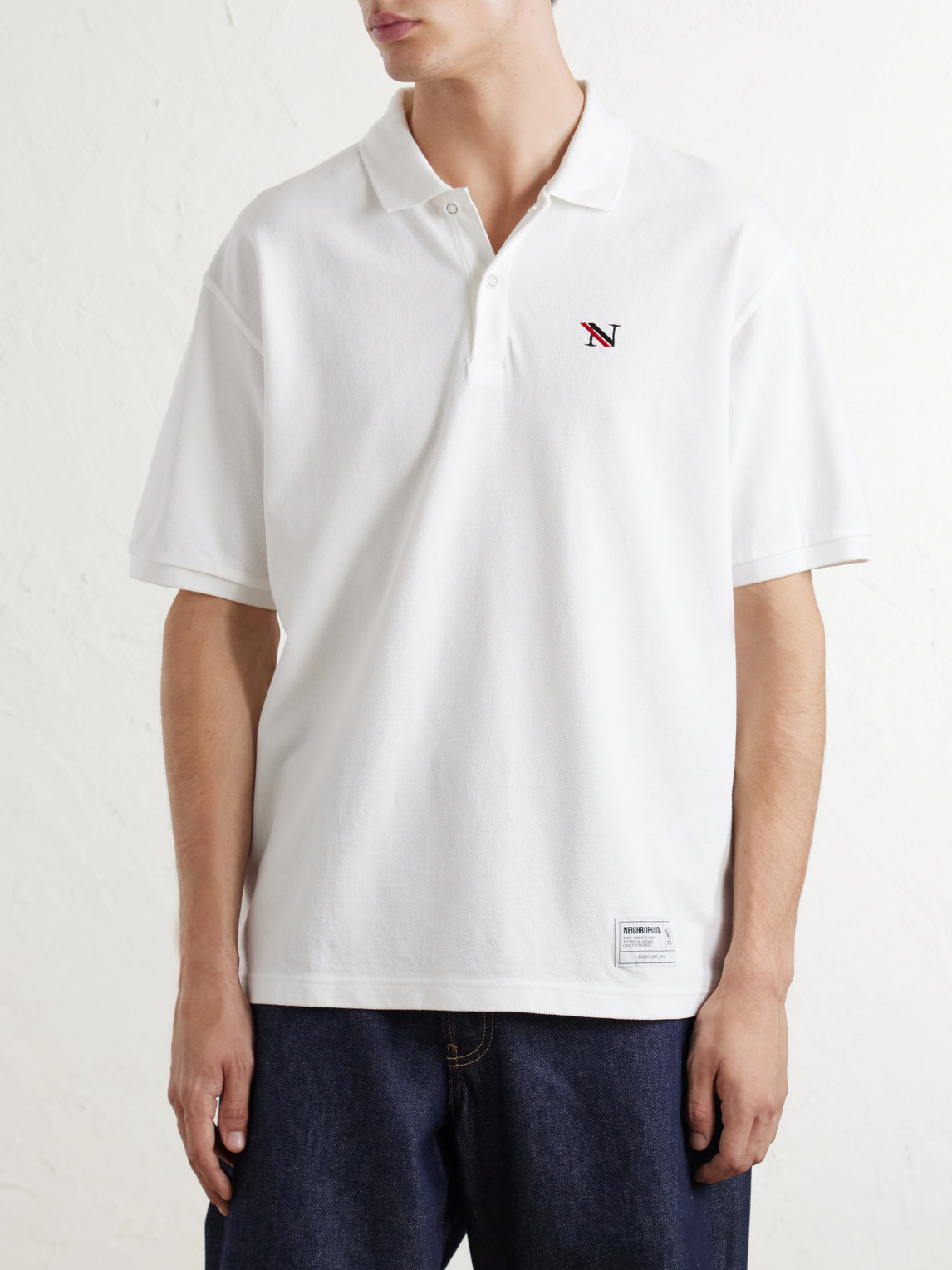 Logo-Appliquéd Embroidered Cotton-Piqué Polo Shirt
