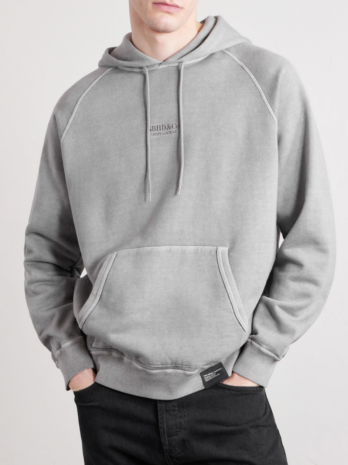 Logo-Embroidered Pigment-Dyed Cotton-Jersey Hoodie