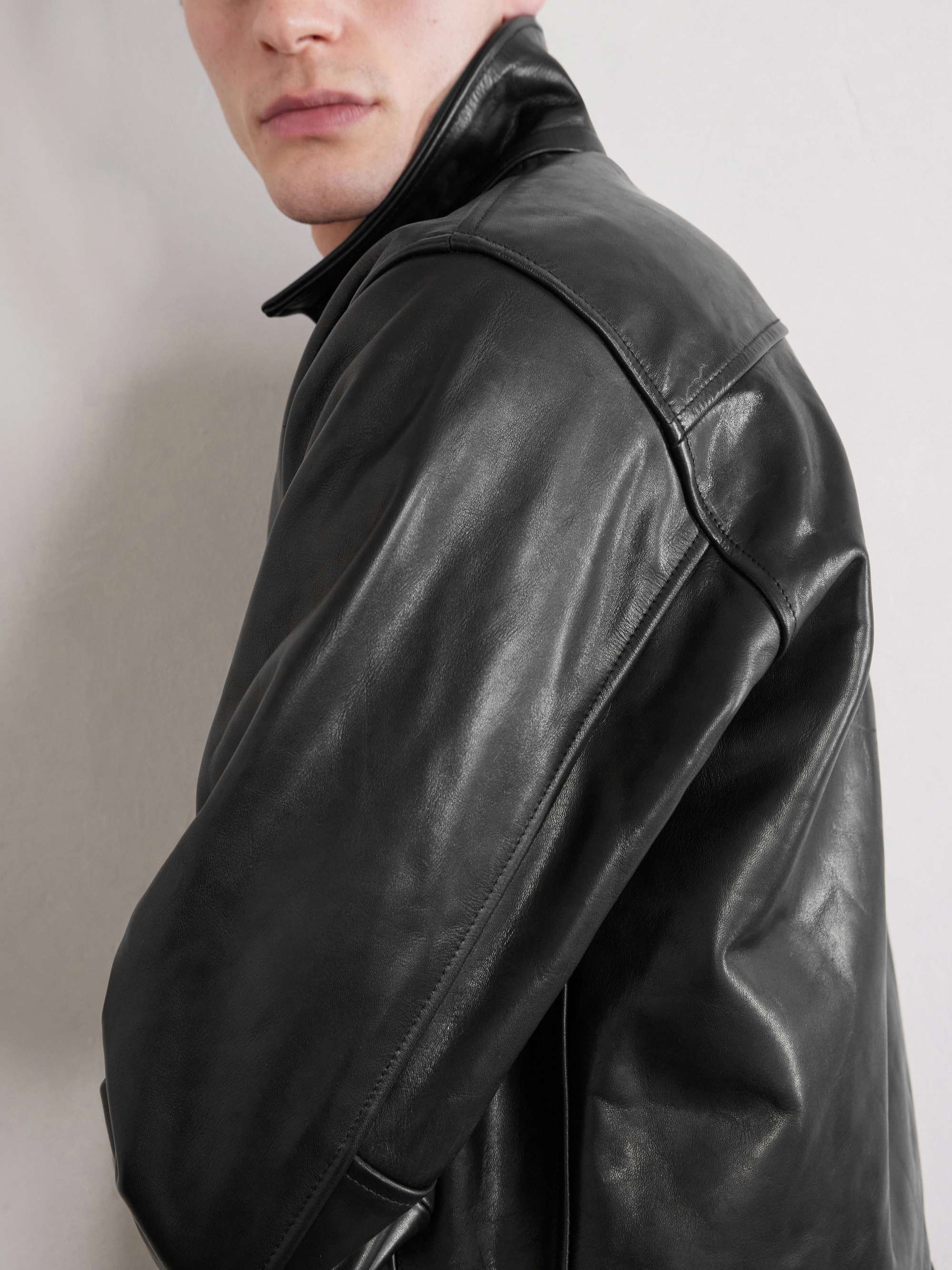 NEIGHBORHOOD Leather Sports Jacket for Men | MR PORTER