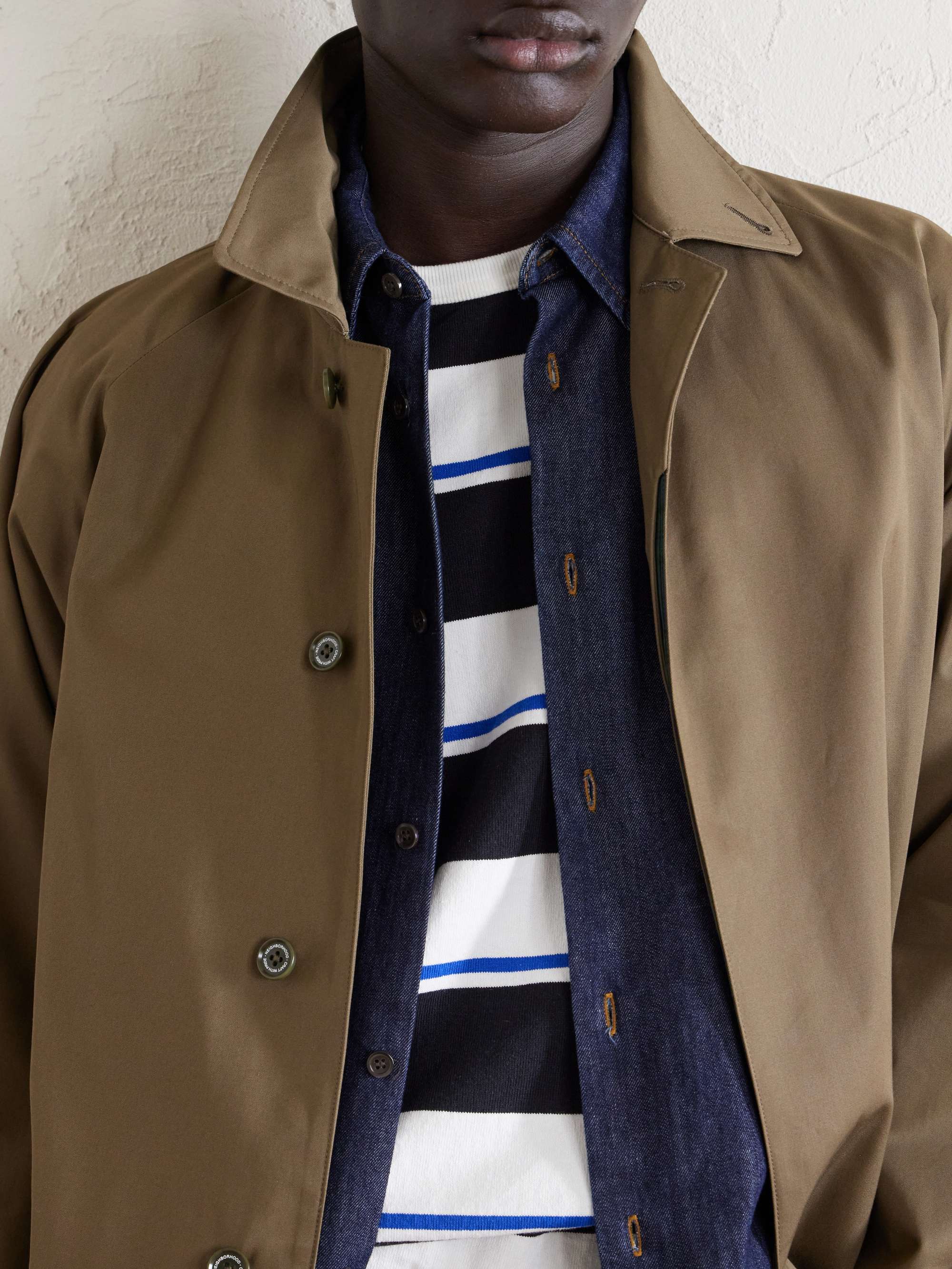 NEIGHBORHOOD Balcollar Cotton-Gabardine Trench Coat for Men | MR