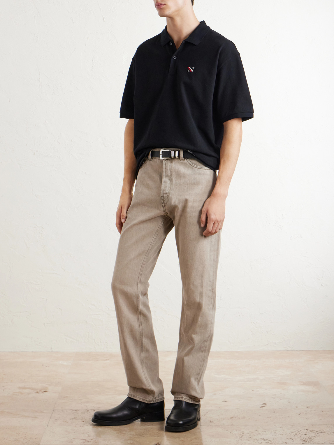 Logo-Appliquéd Embroidered Cotton-Piqué Polo Shirt