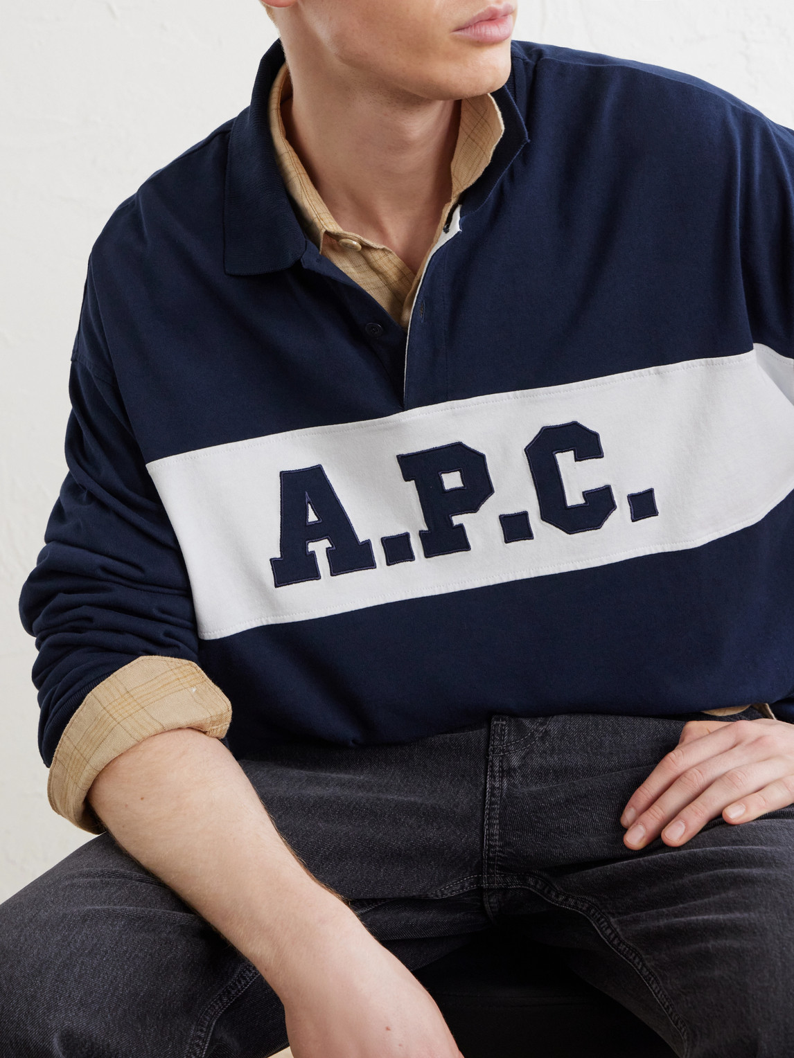 A.P.C. - Alexis Logo-Embroidered Cotton-Jersey Polo Shirt