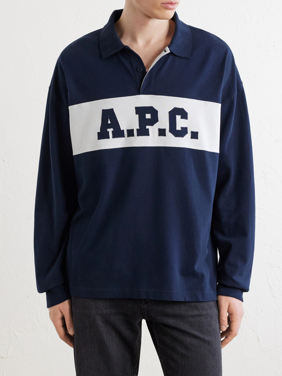 A.P.C. - Alexis Logo-Embroidered Cotton-Jersey Polo Shirt
