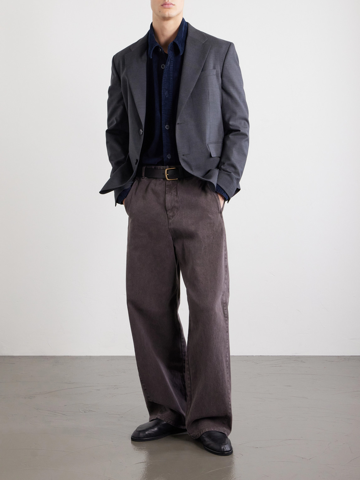 A.P.C. - Basile Logo-Embroidered Cotton-Corduroy Shirt