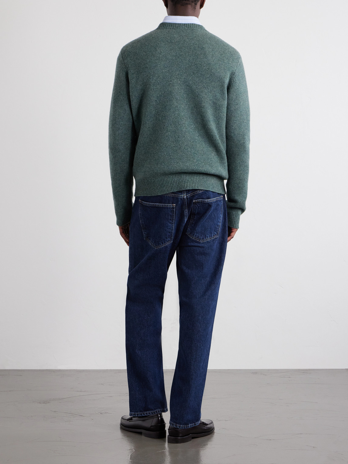  A.p.c. - Edmond Logo-intarsia Wool Sweater - Men - Green - Xs 