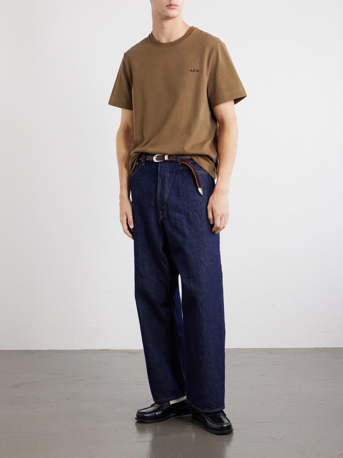 A.P.C. - Oliver Logo-Embroidered Cotton-Jersey T-Shirt