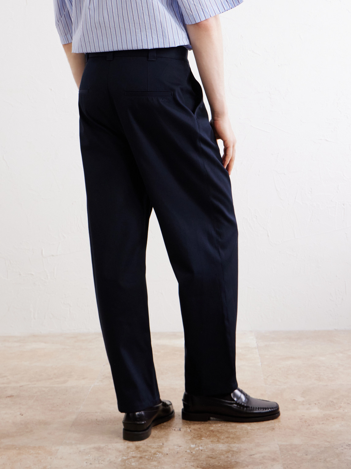 A.P.C. - Ricky Straight-Leg Pleated Organic Cotton Trousers