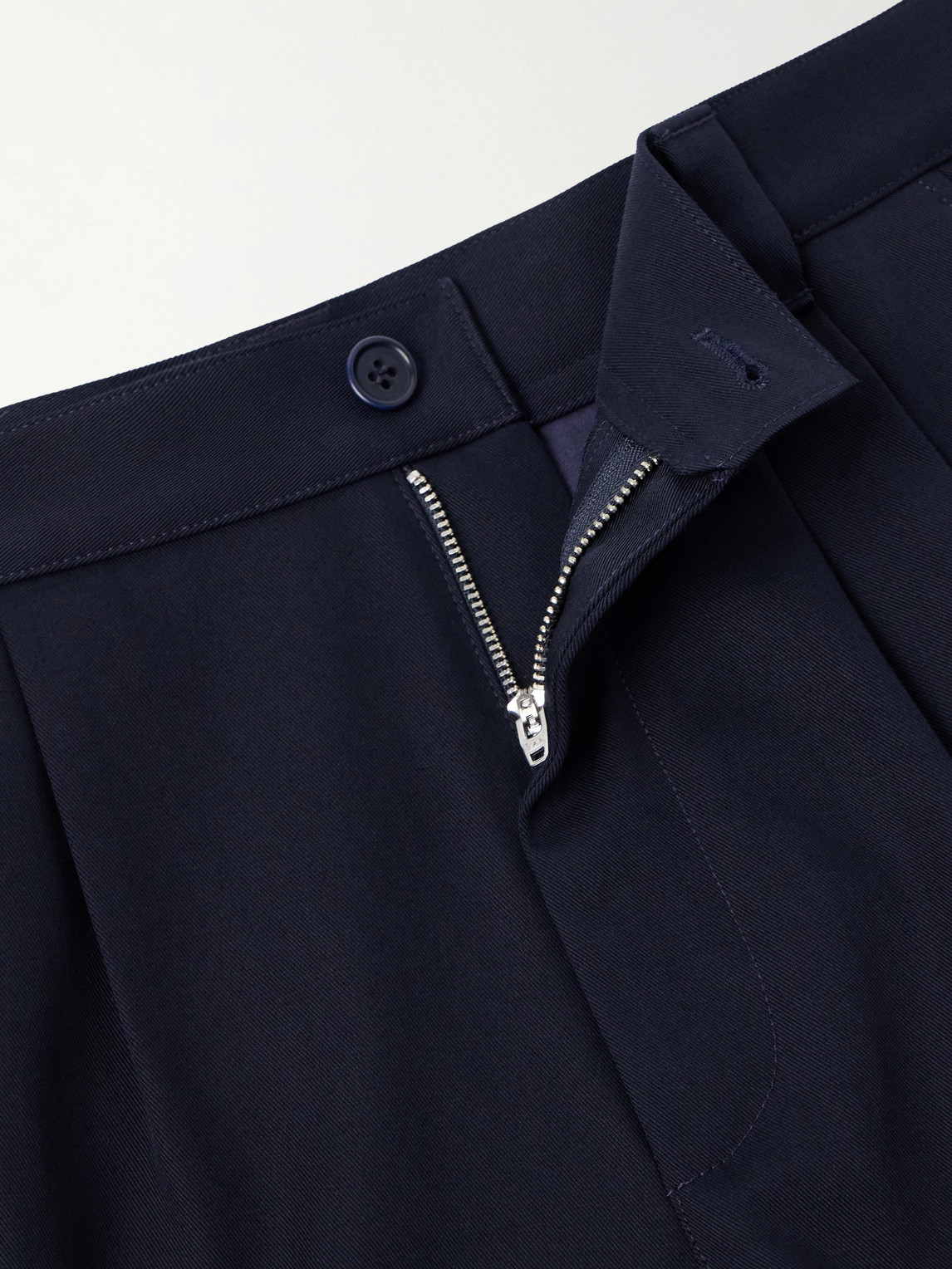 A.P.C. - Ricky Straight-Leg Pleated Organic Cotton Trousers