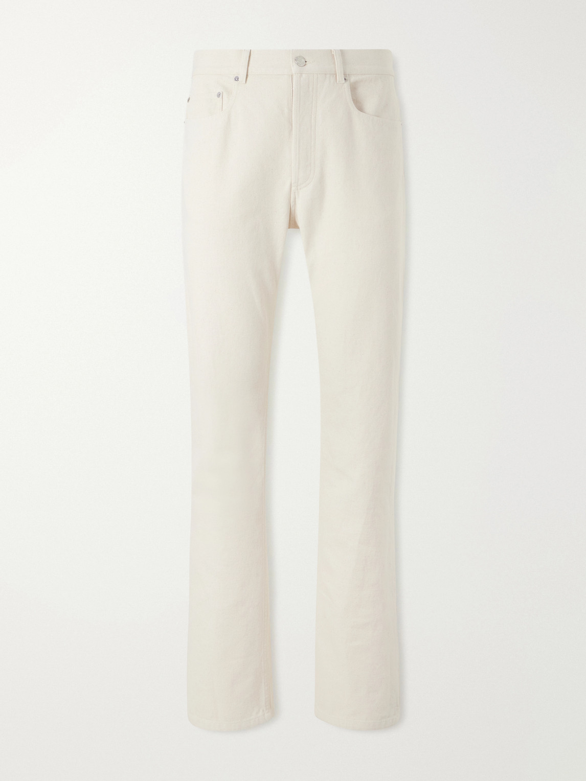 A.p.c. Rescue Straight-leg Recycled Cotton-twill Jeans In Neutral