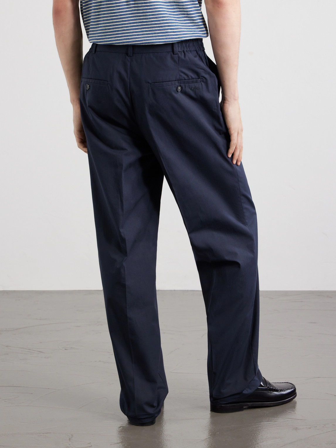 A.P.C. - Dylan Straight-Leg Cotton-Poplin Trousers