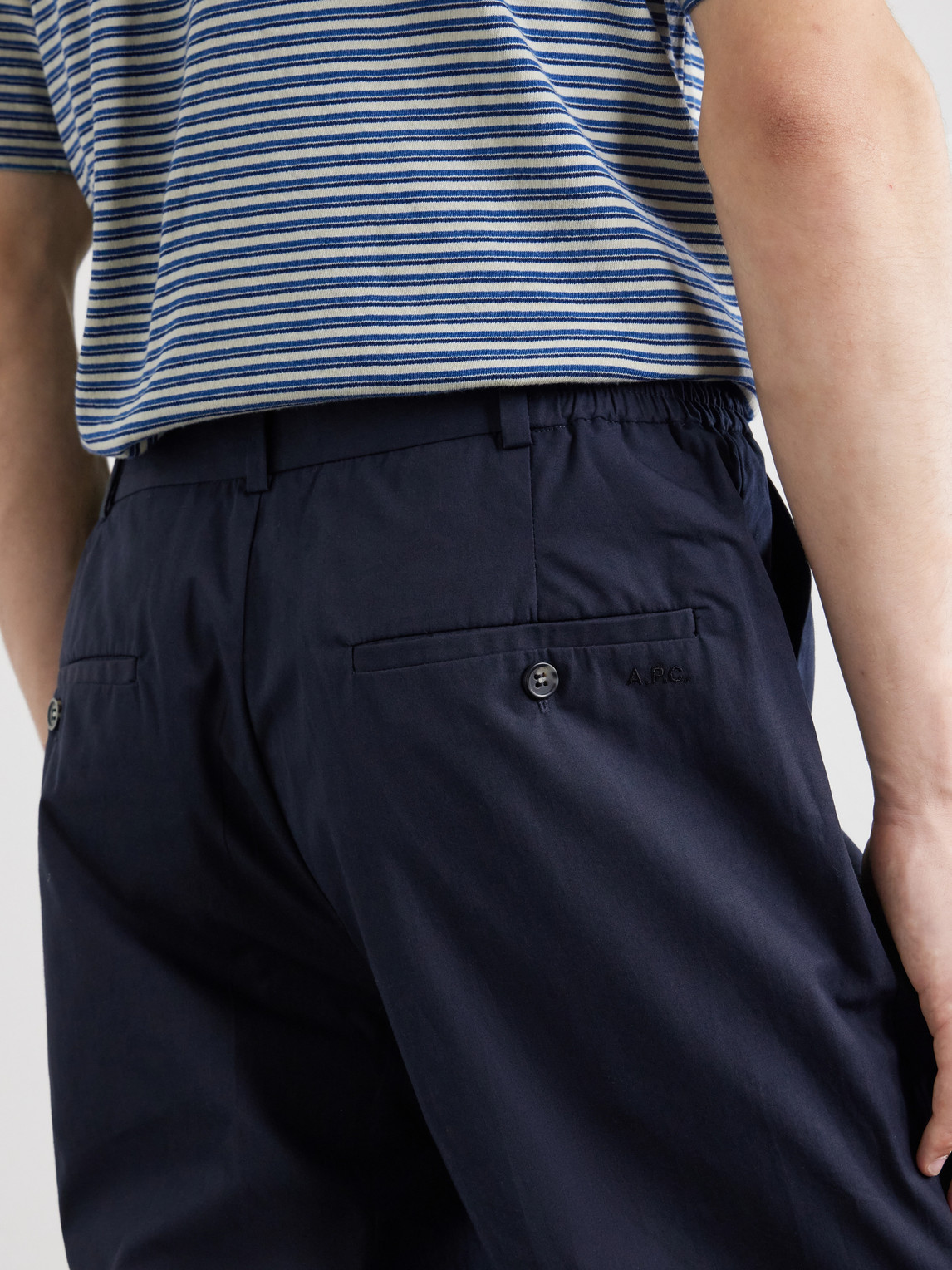 A.P.C. - Dylan Straight-Leg Cotton-Poplin Trousers