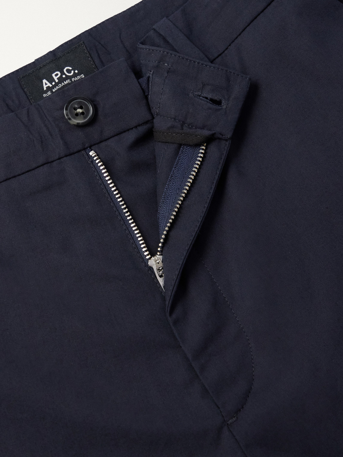 A.P.C. - Dylan Straight-Leg Cotton-Poplin Trousers