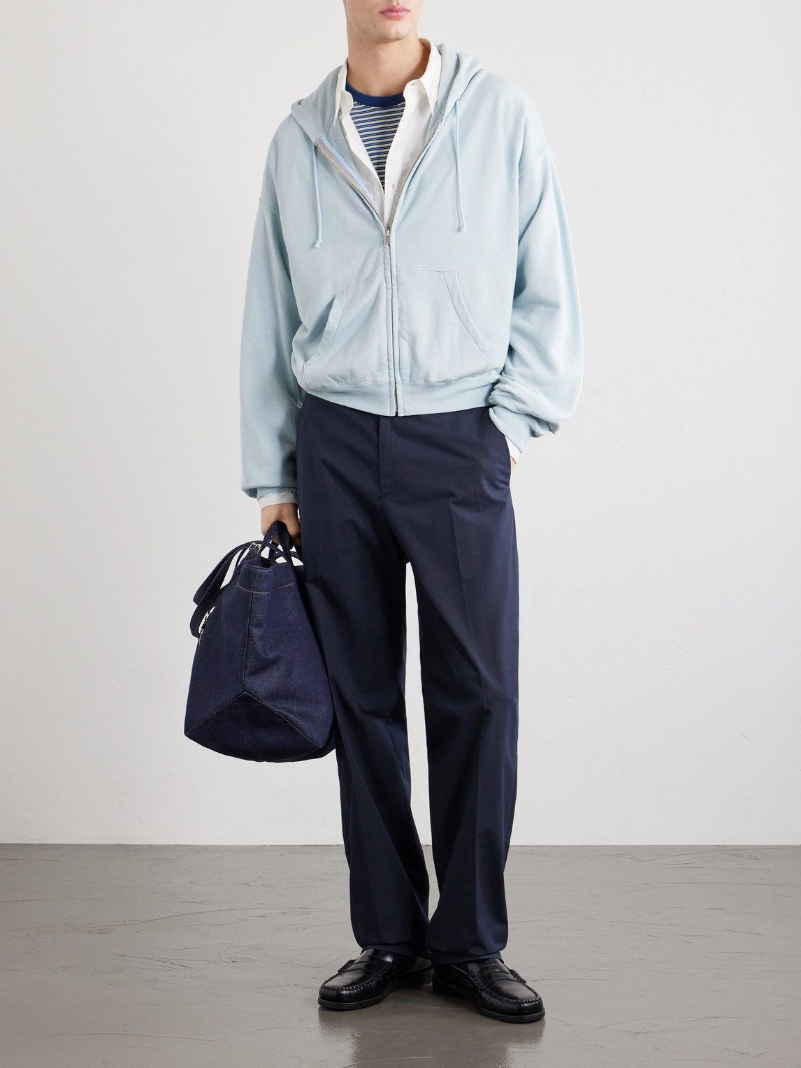 A.P.C. - Dylan Straight-Leg Cotton-Poplin Trousers