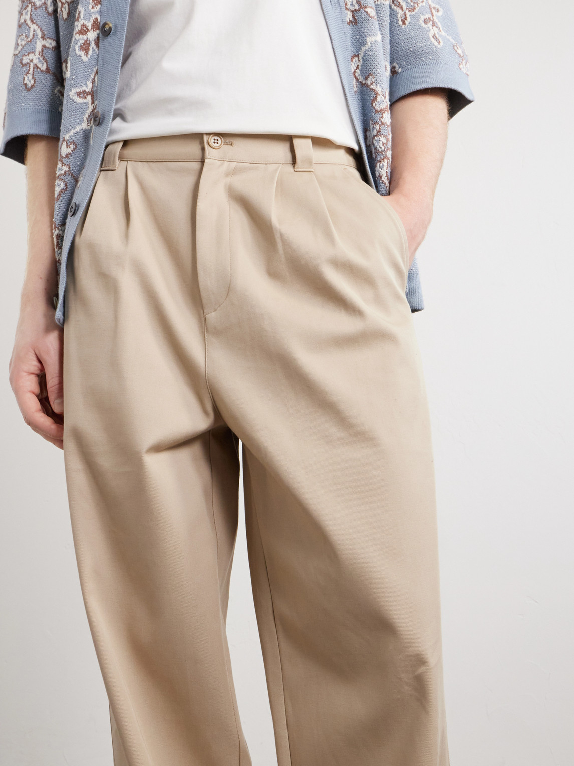 A.P.C. - Ricky Straight-Leg Pleated Organic Cotton Trousers