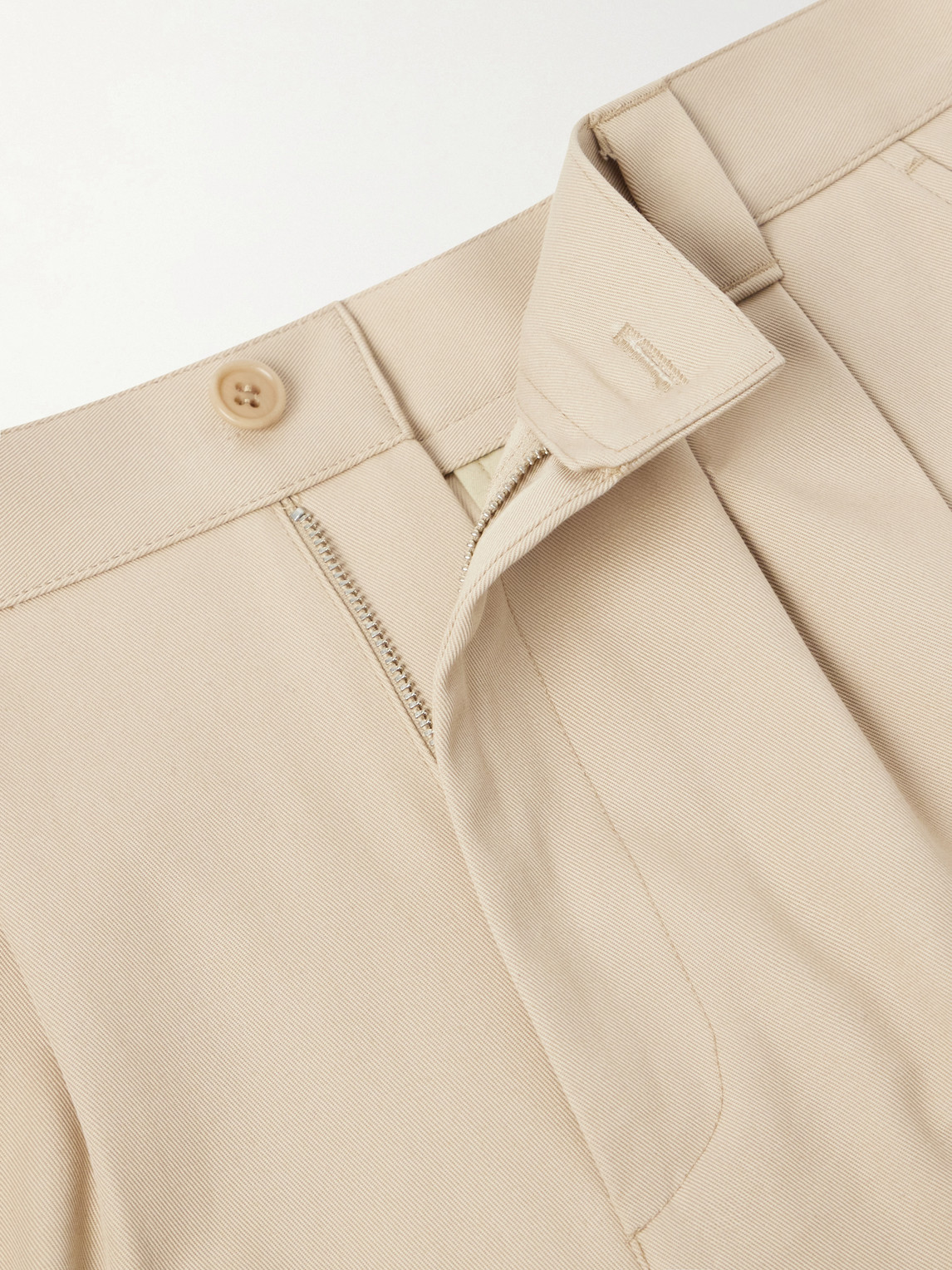 A.P.C. - Ricky Straight-Leg Pleated Organic Cotton Trousers