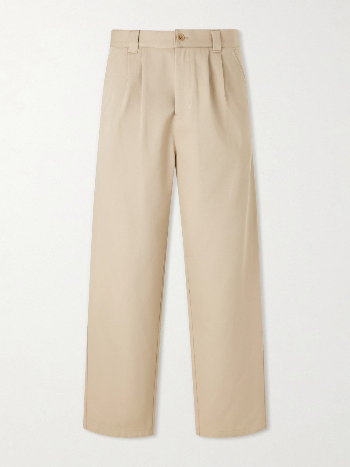 A.P.C. Ricky Straight-Leg Pleated Organic Cotton Trousers - Men - Men's Clothing