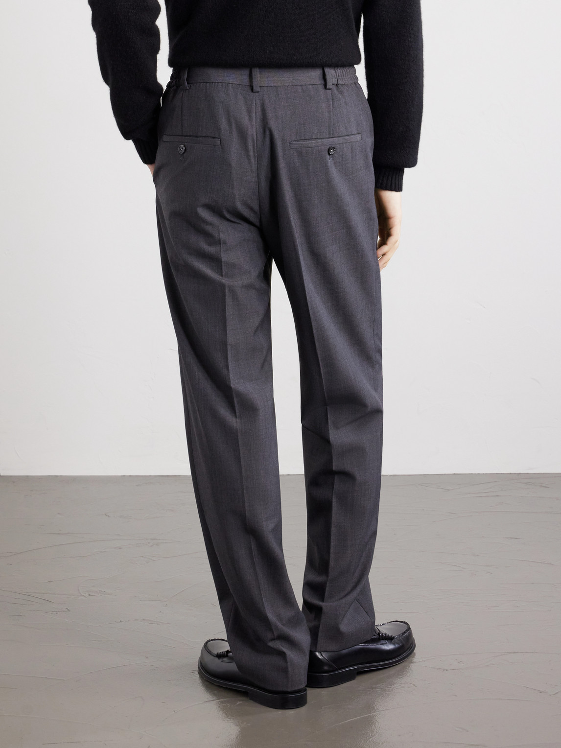 A.P.C. - Dylan Straight-Leg Wool-Blend Grain De Poudre Trousers