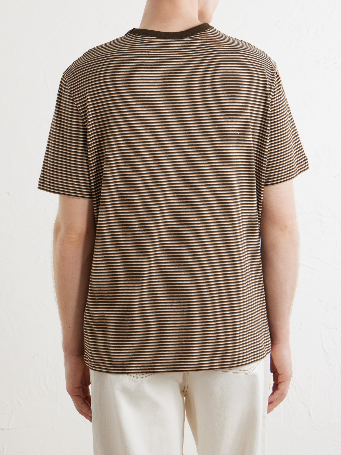A.P.C. - Josh Striped Cotton-Jersey T-Shirt