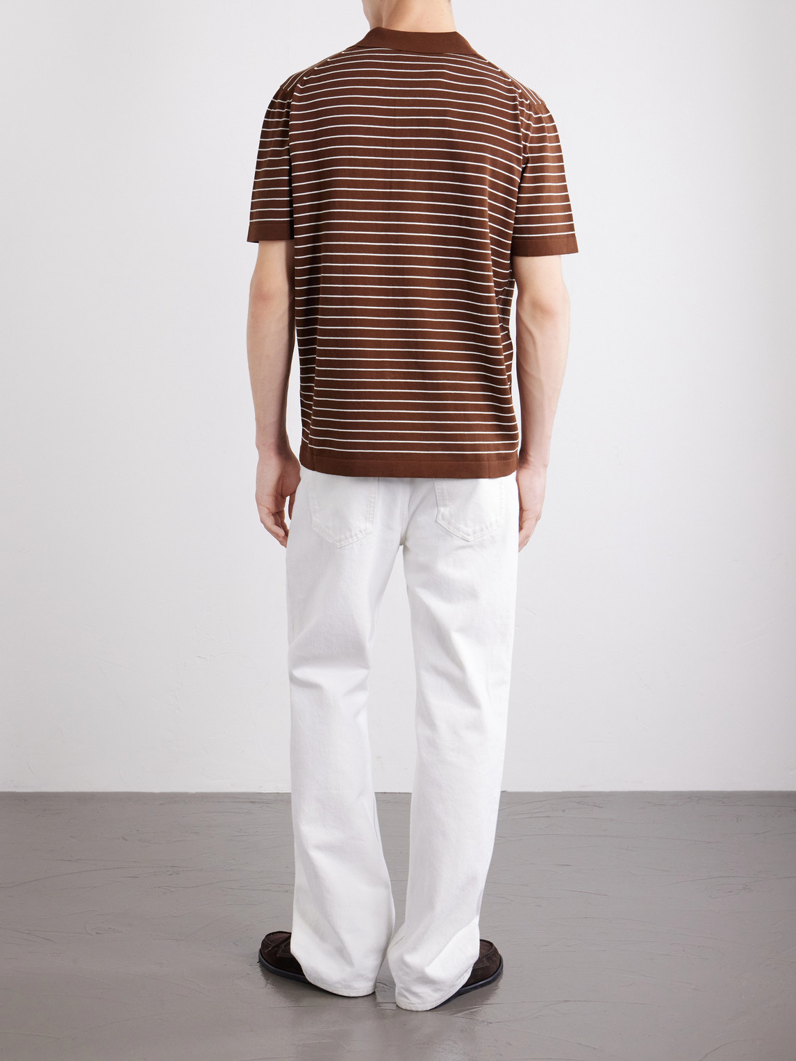 A.P.C. - Tristan Logo-Embroidered Striped Cotton Polo Shirt