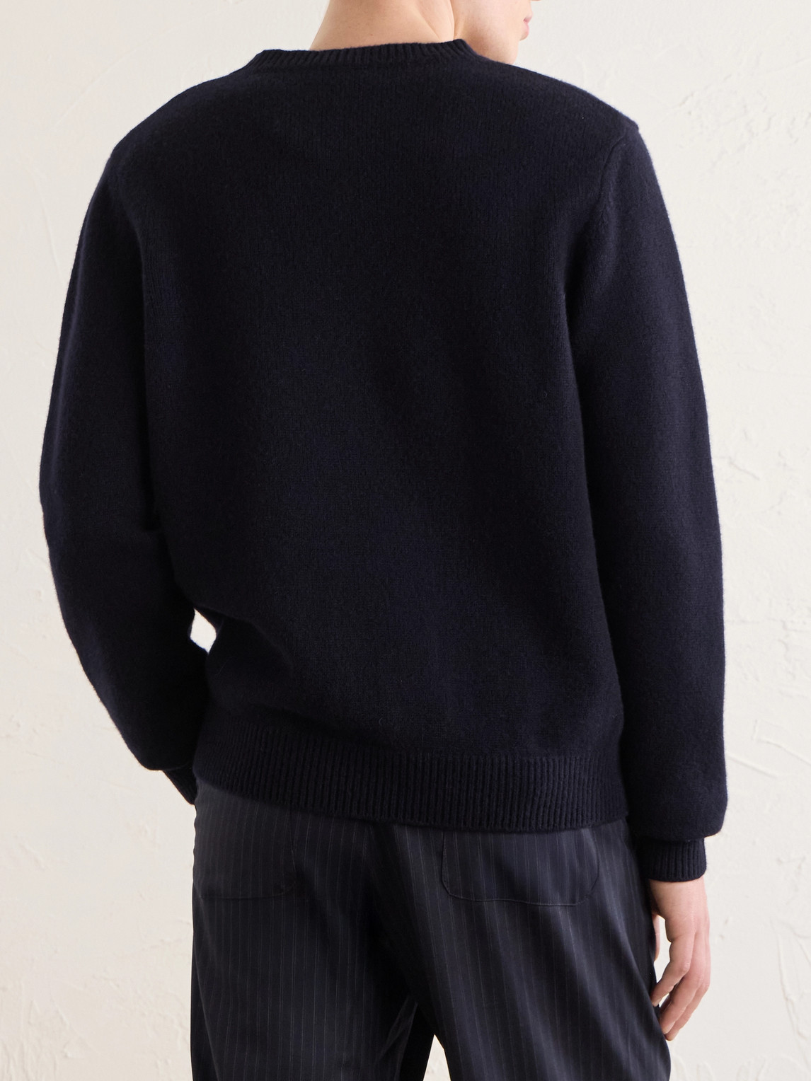  A.p.c. - Edmond Logo-intarsia Wool Sweater - Men - Blue - Xs 