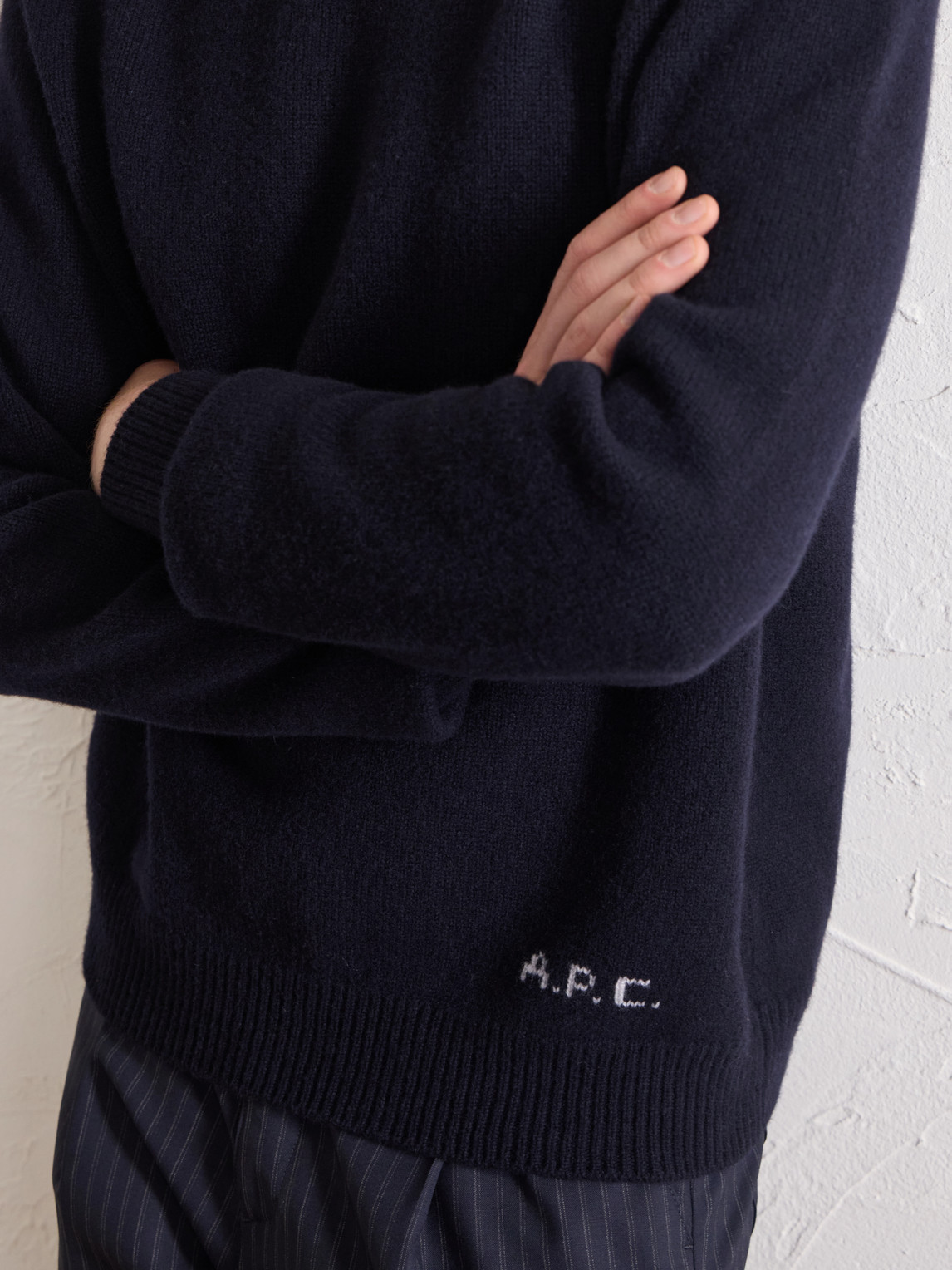 A.P.C. - Edmond Logo-Intarsia Sweater