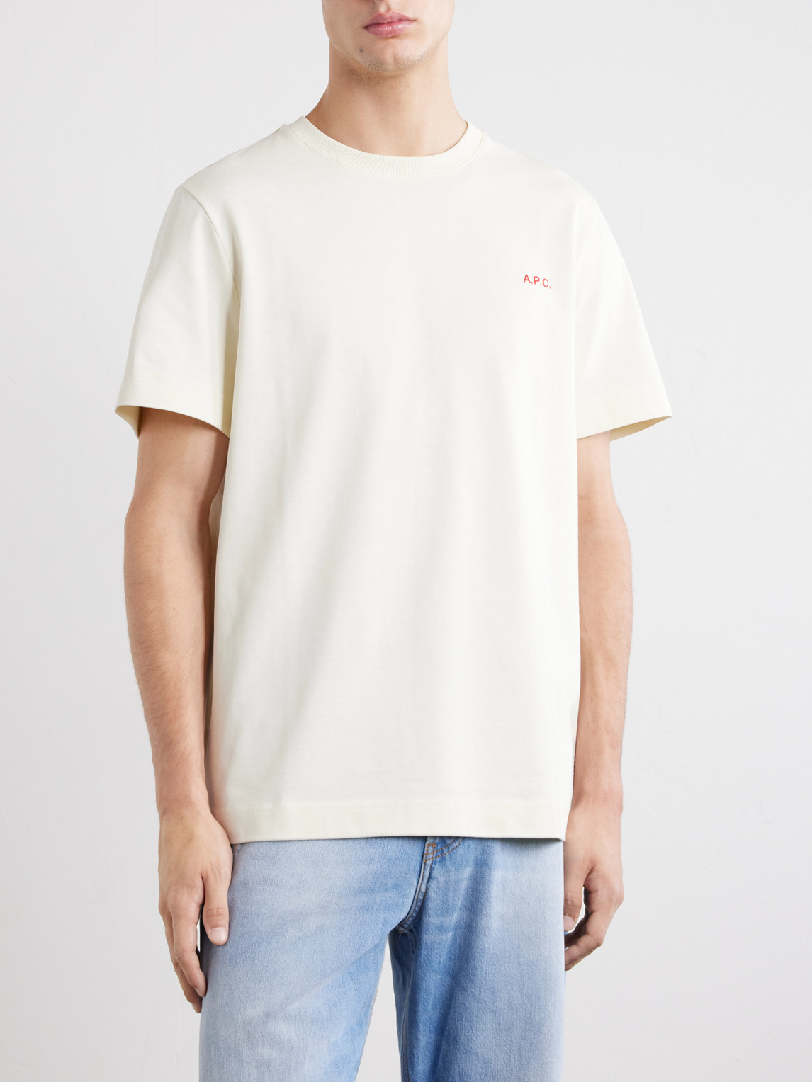 A.P.C. - Oliver Logo-Embroidered Cotton-Jersey T-Shirt