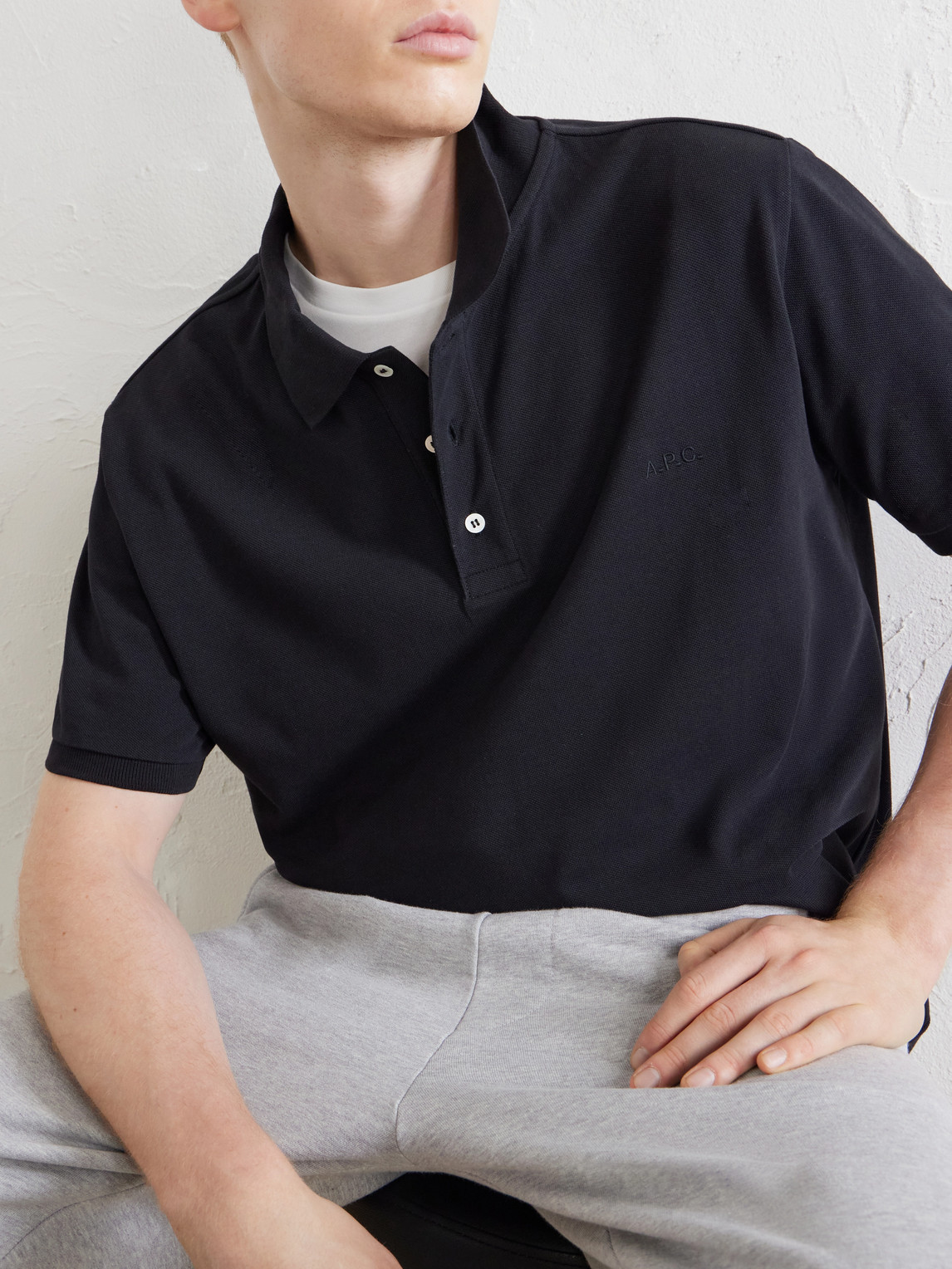A.P.C. - Joe Cotton-Piqué Polo Shirt