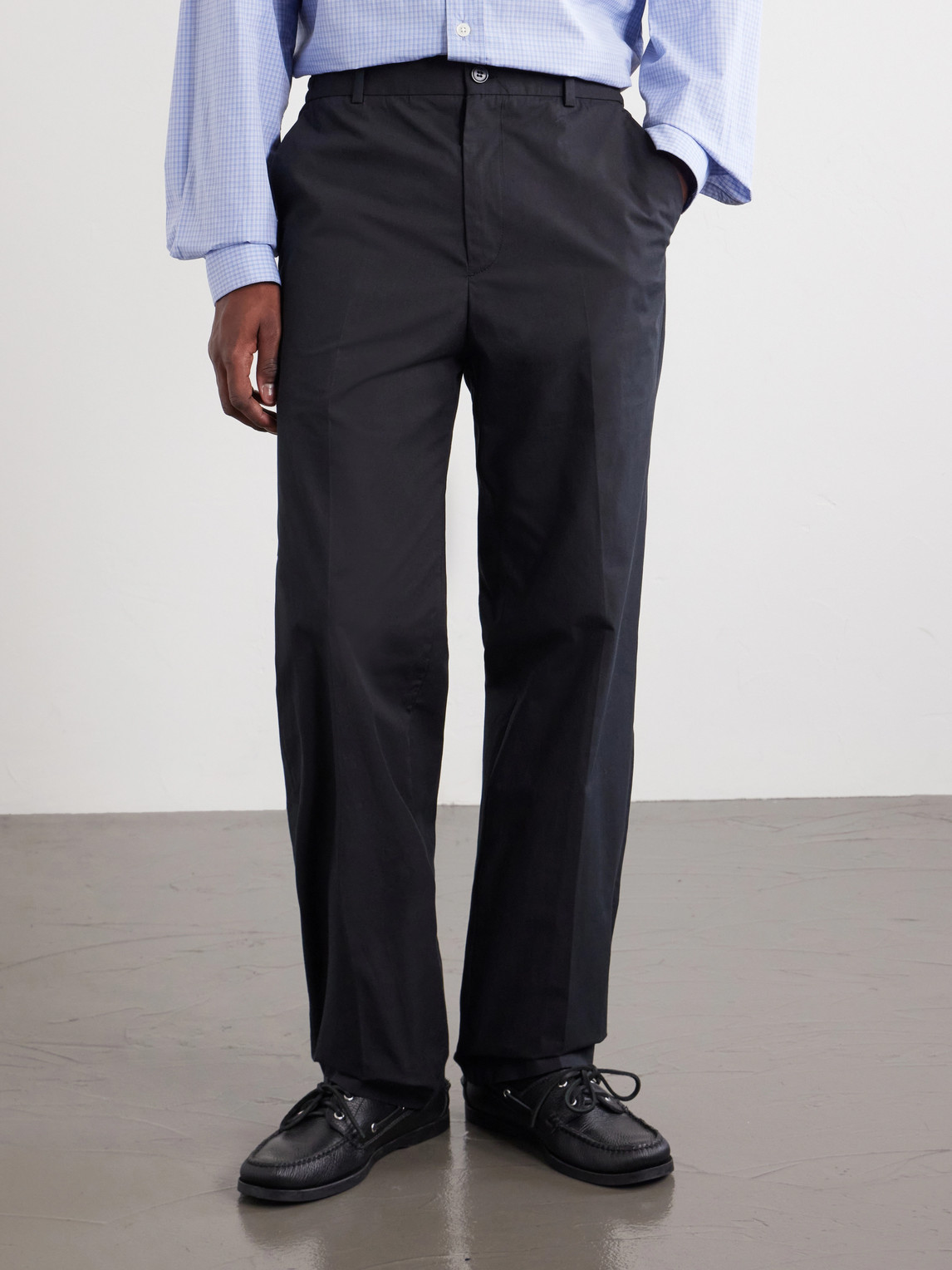 A.P.C. - Dylan Straight-Leg Cotton-Poplin Trousers