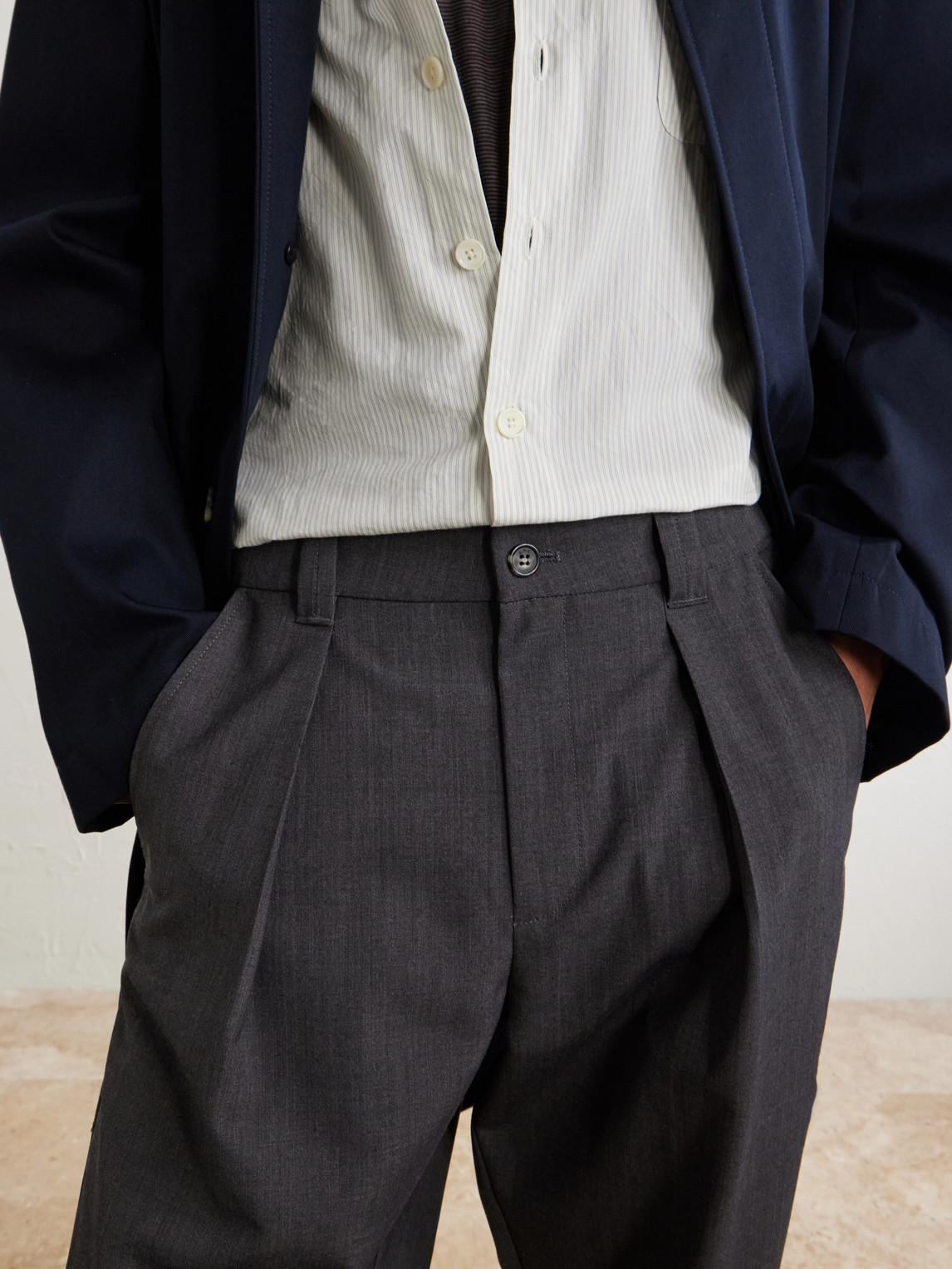 A.P.C. - Renato Wide-Leg Pleated Twill Trousers