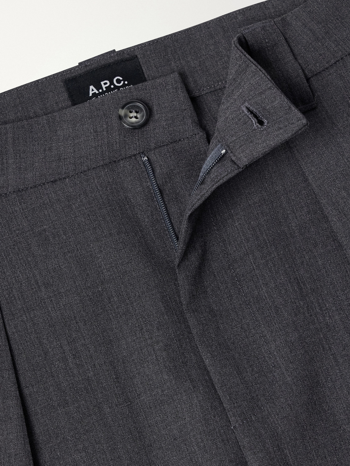 A.P.C. - Renato Wide-Leg Pleated Twill Trousers