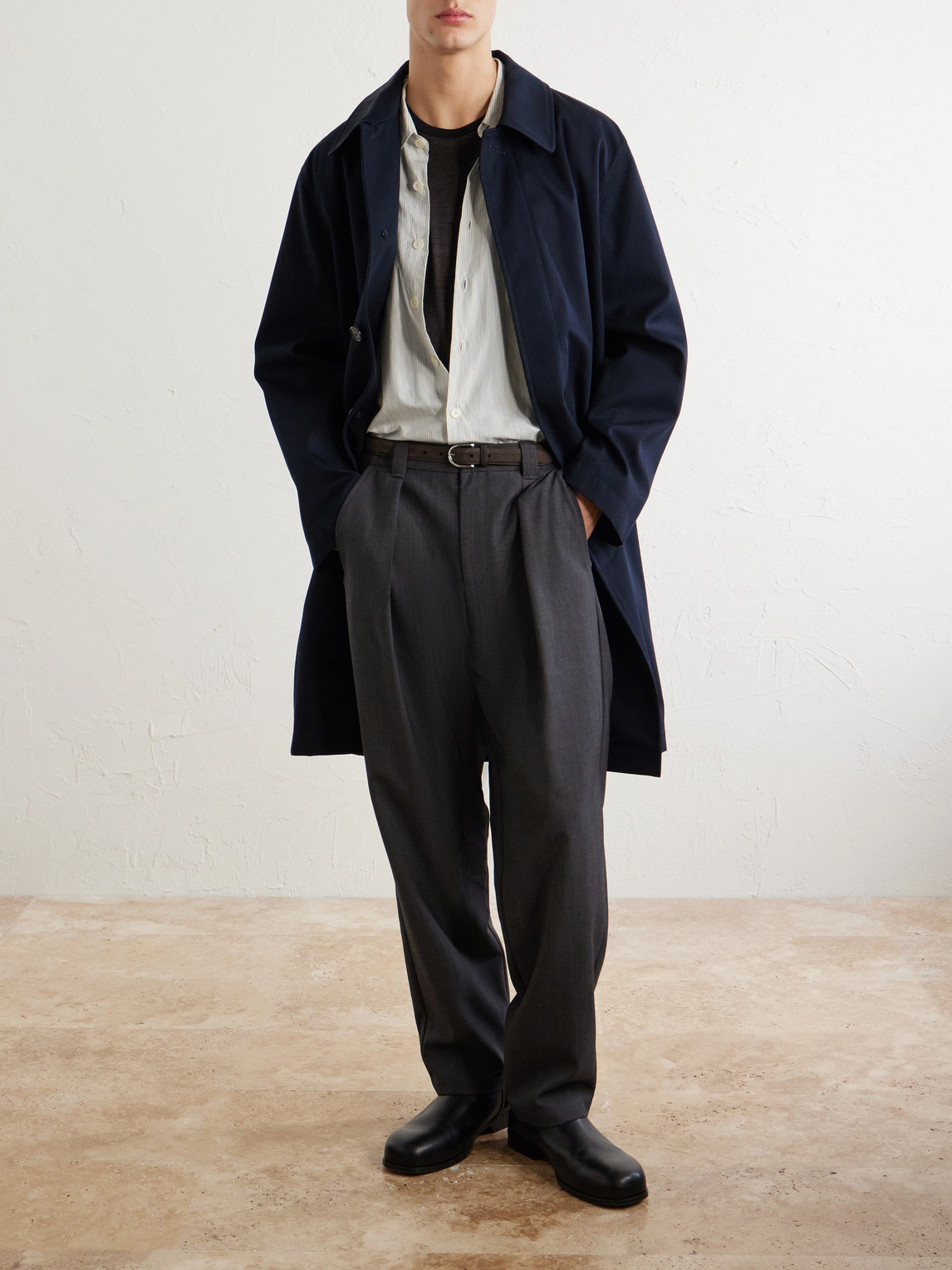 A.P.C. - Renato Wide-Leg Pleated Twill Trousers