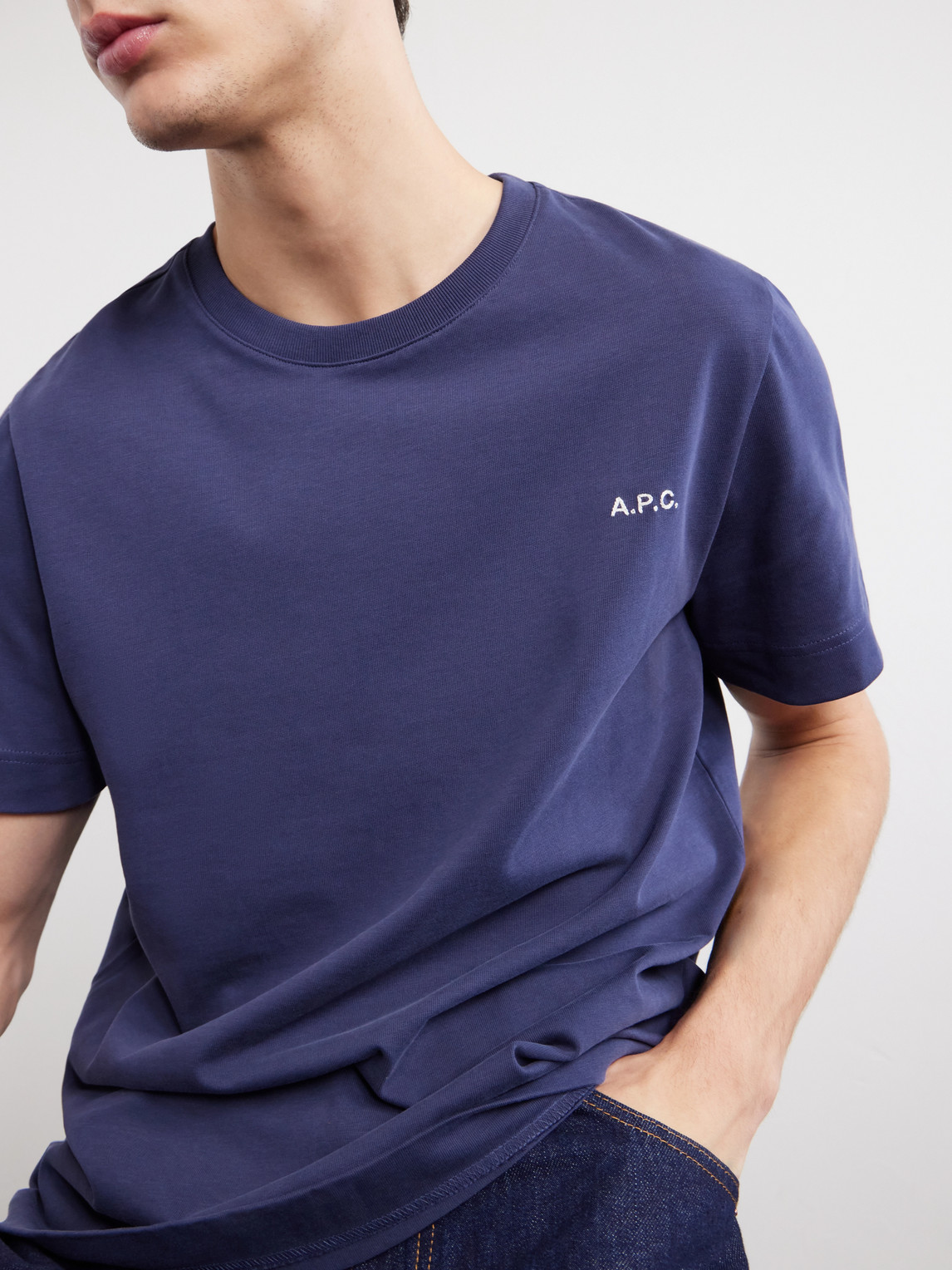 A.P.C. - Oliver Logo-Embroidered Cotton-Jersey T-Shirt