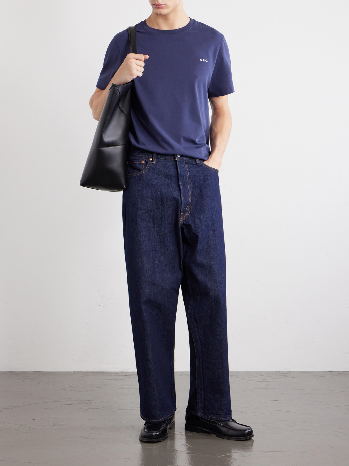 A.P.C. - Oliver Logo-Embroidered Cotton-Jersey T-Shirt