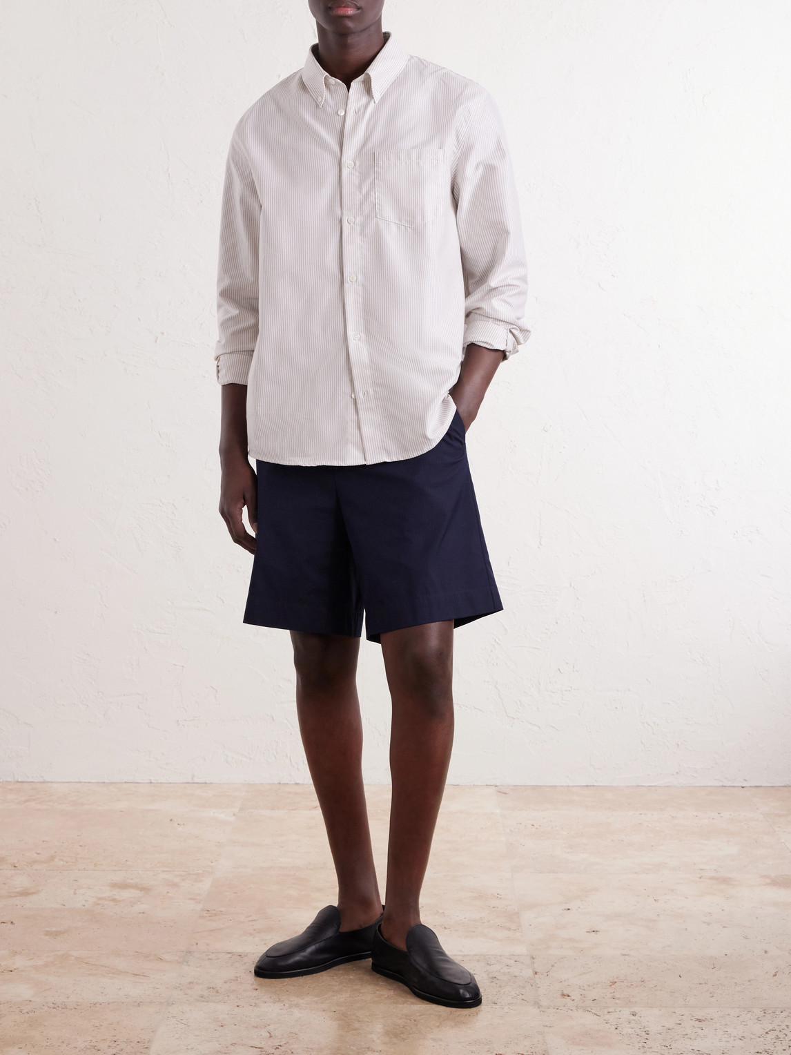 A.P.C. - Button-Down Collar Striped Cotton Shirt