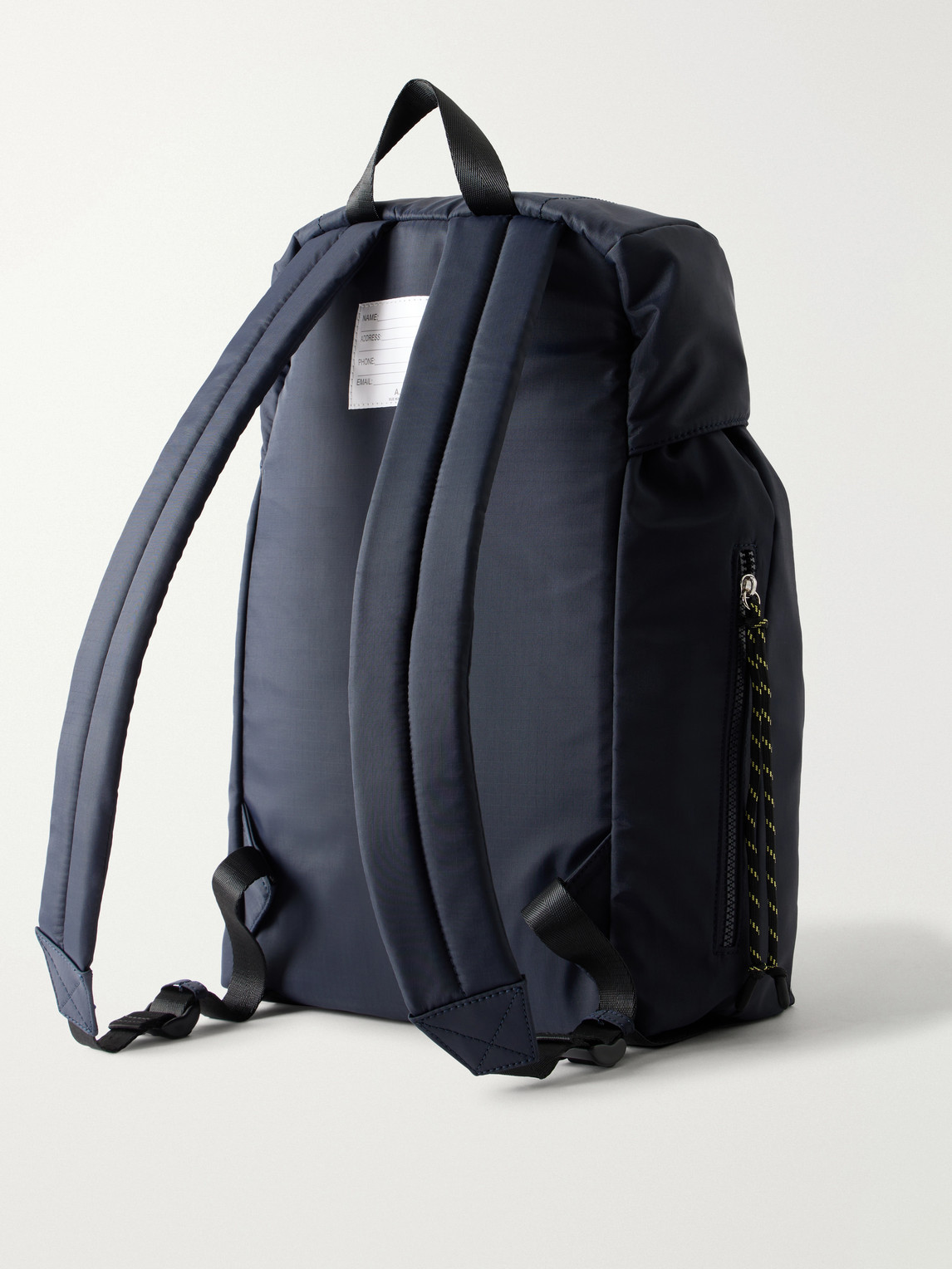 A.p.c. Technical Nylon Backpack With Flap Closure In Blue