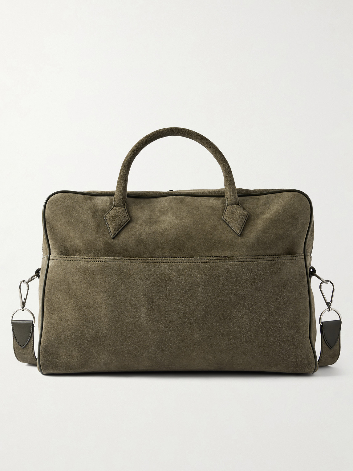 Metier Closer Two Day Suede Weekend Bag In Green