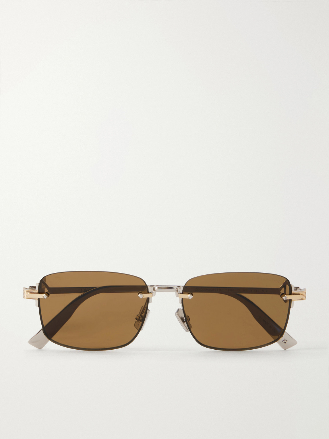 DIOR Eyewear Square-Frame Silver-Tone Sunglasses - Men