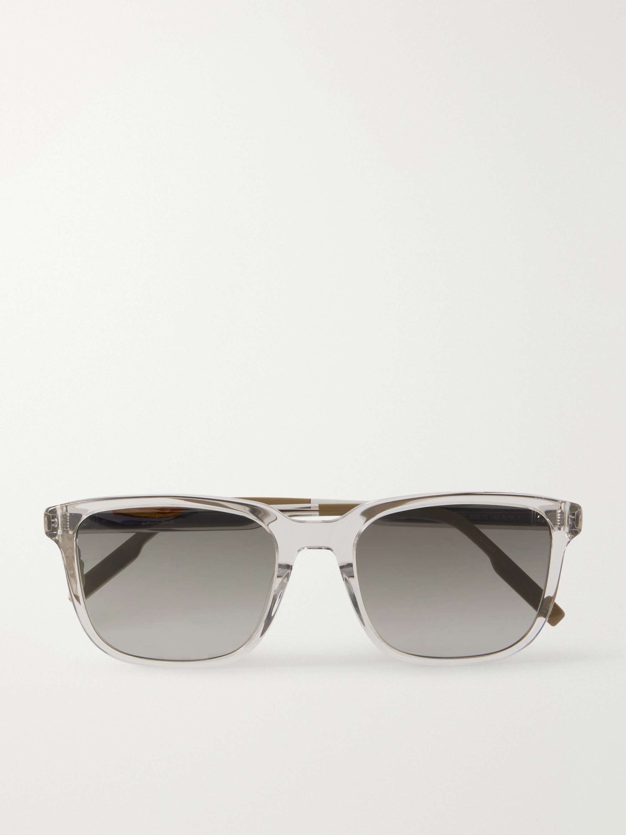 DIOR EYEWEAR DiorTag SU Square-Frame Acetate and Silver-Tone Mirrored Sunglasses