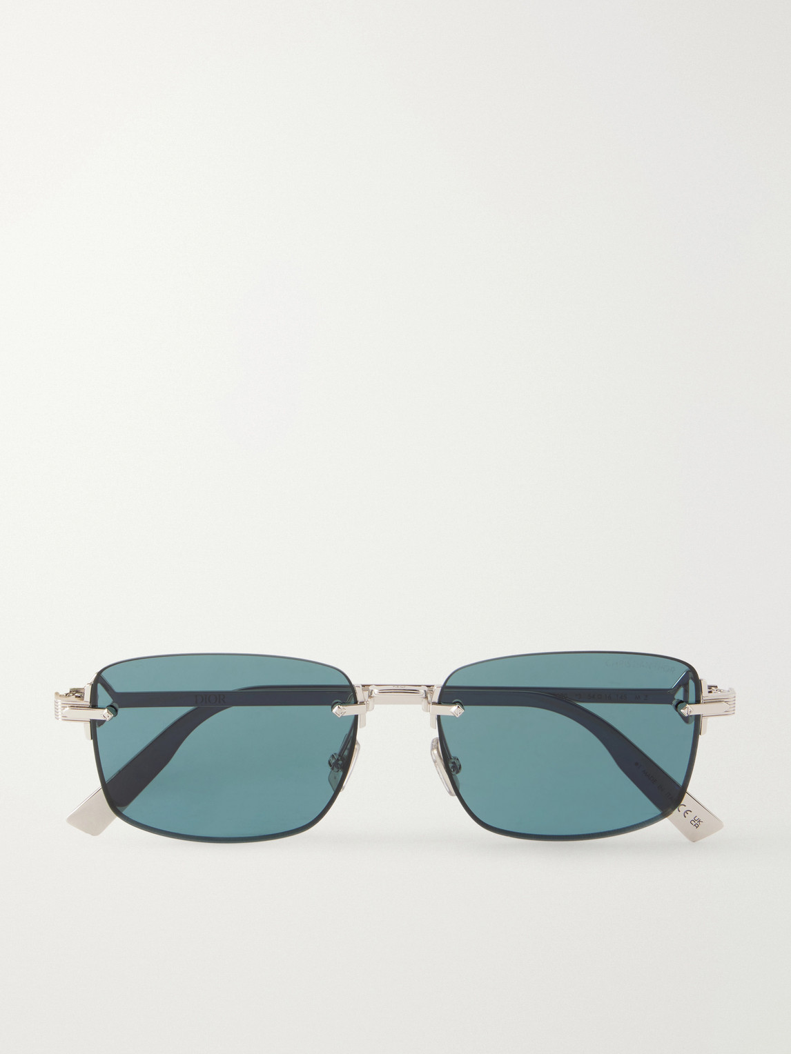 DIOR Eyewear Square-Frame Silver-Tone Sunglasses - Men