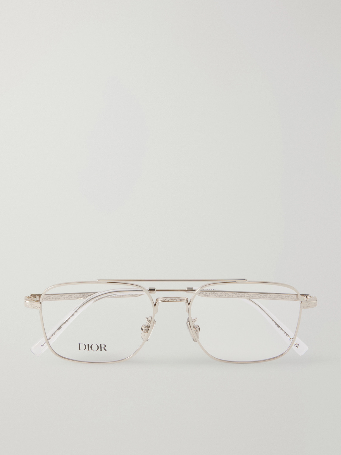 Dior Botanica0 N1u Aviator-style Silver-tone Glasses