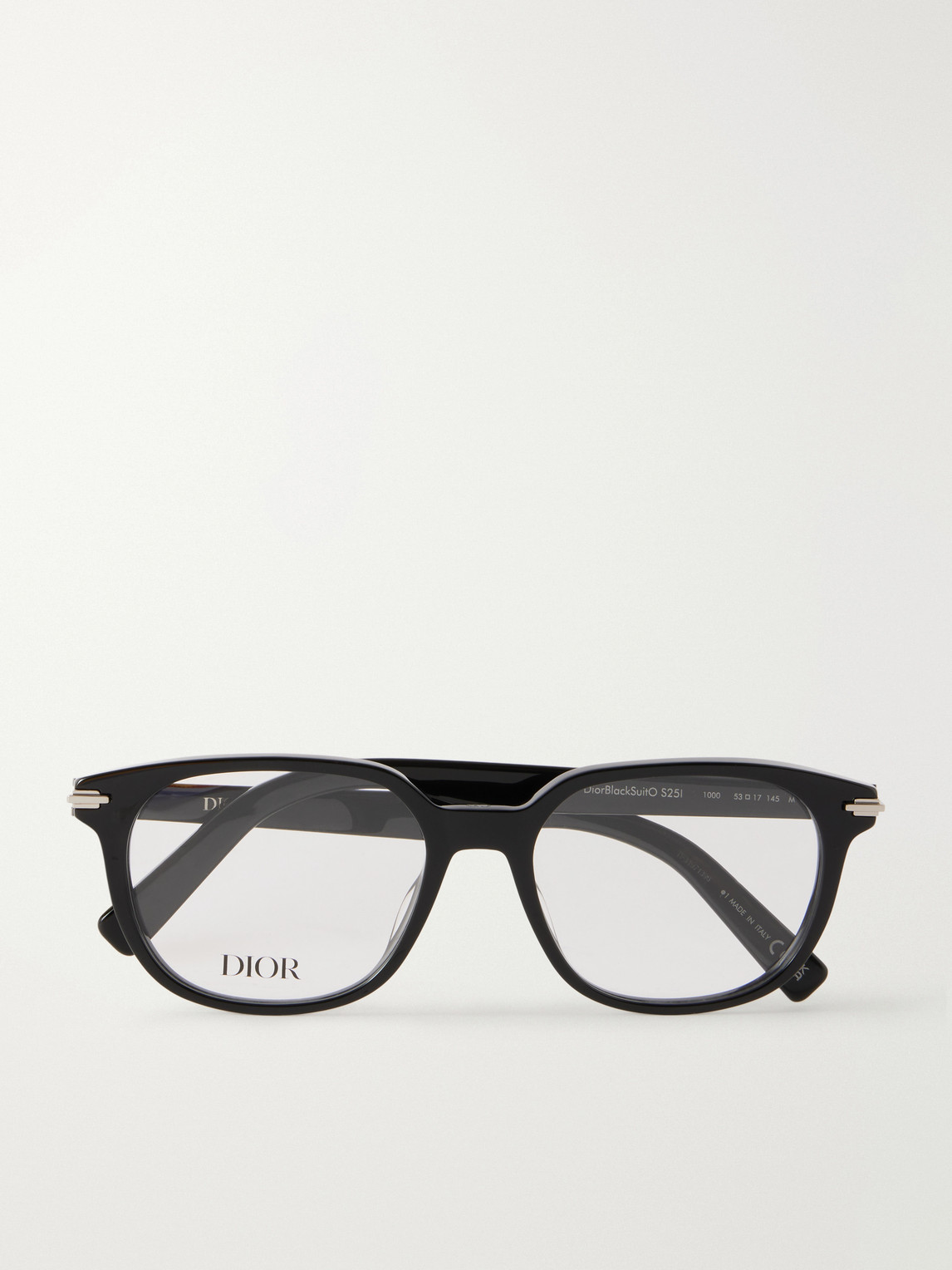 Dior Blacksuit A3 Round-frame Acetate Glasses In Black
