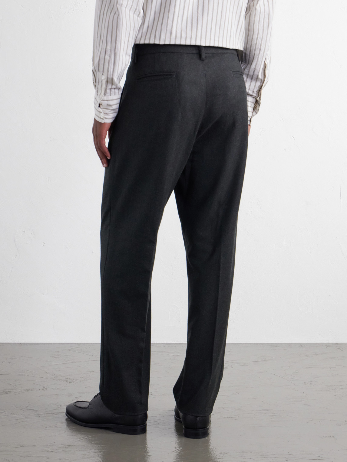 Stan Straight-Leg Pleated Virgin Wool Suit Trousers
