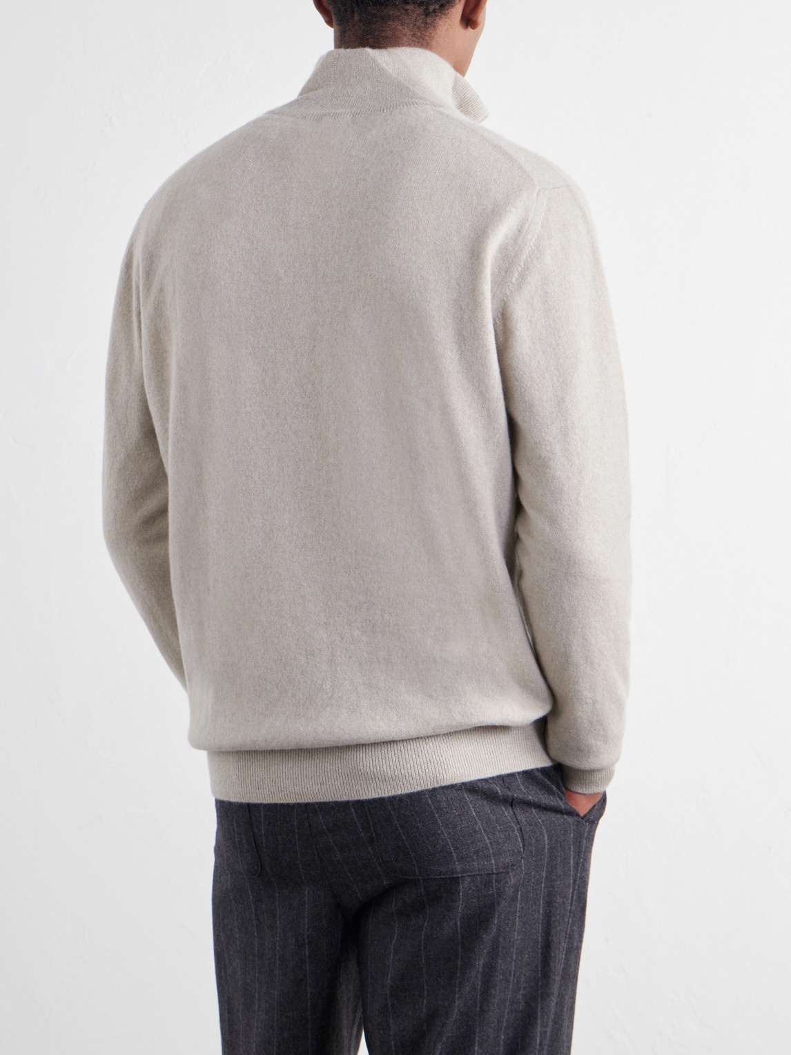 Liam Cashmere Half-Zip Sweater