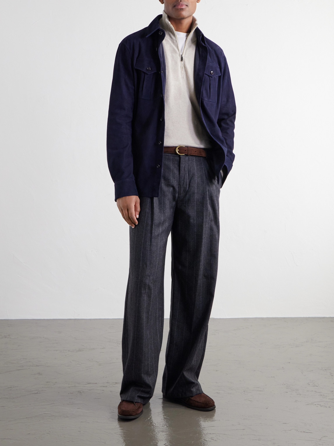 Liam Cashmere Half-Zip Sweater
