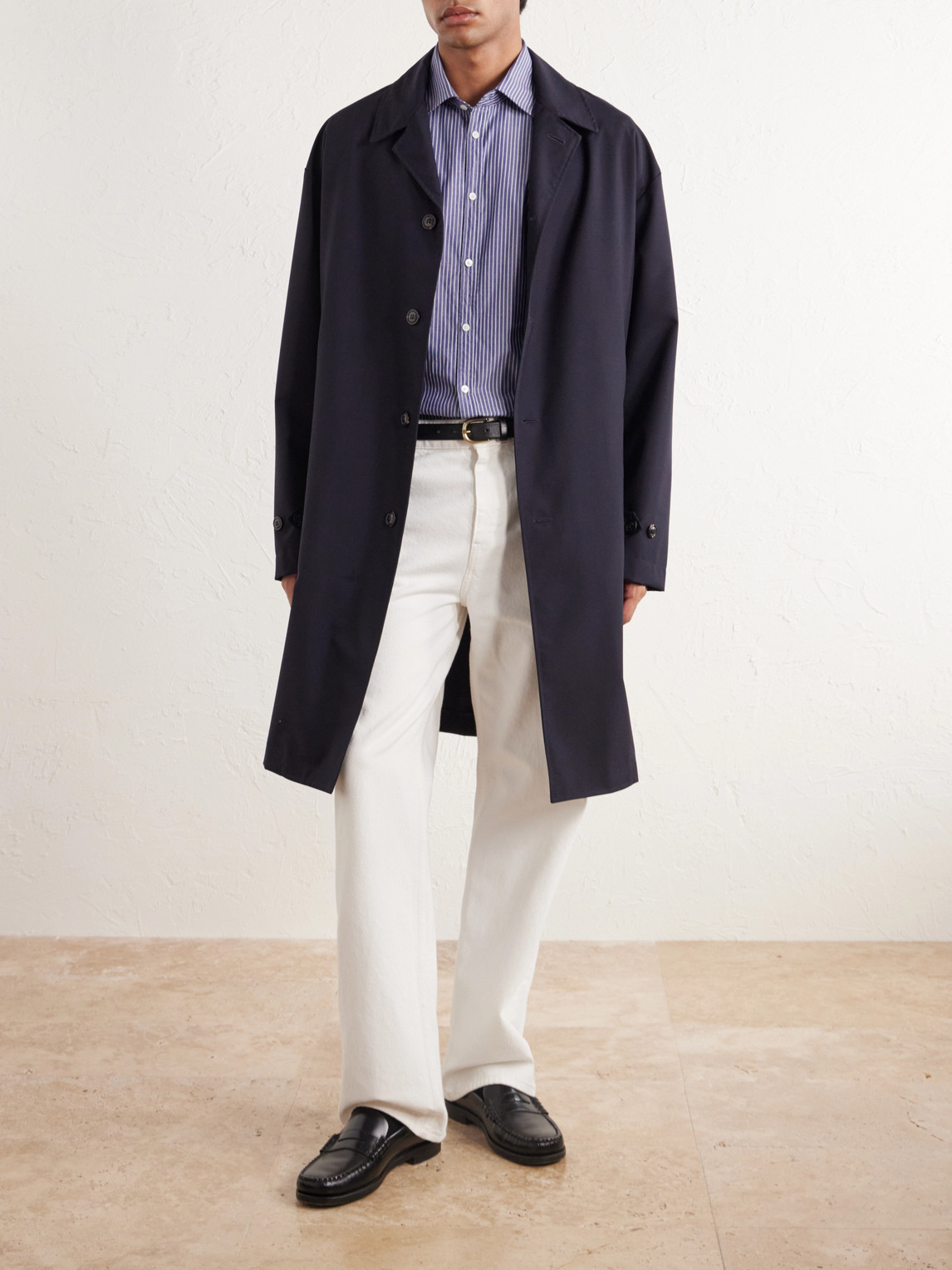 Genova Striped Cotton-Poplin Shirt