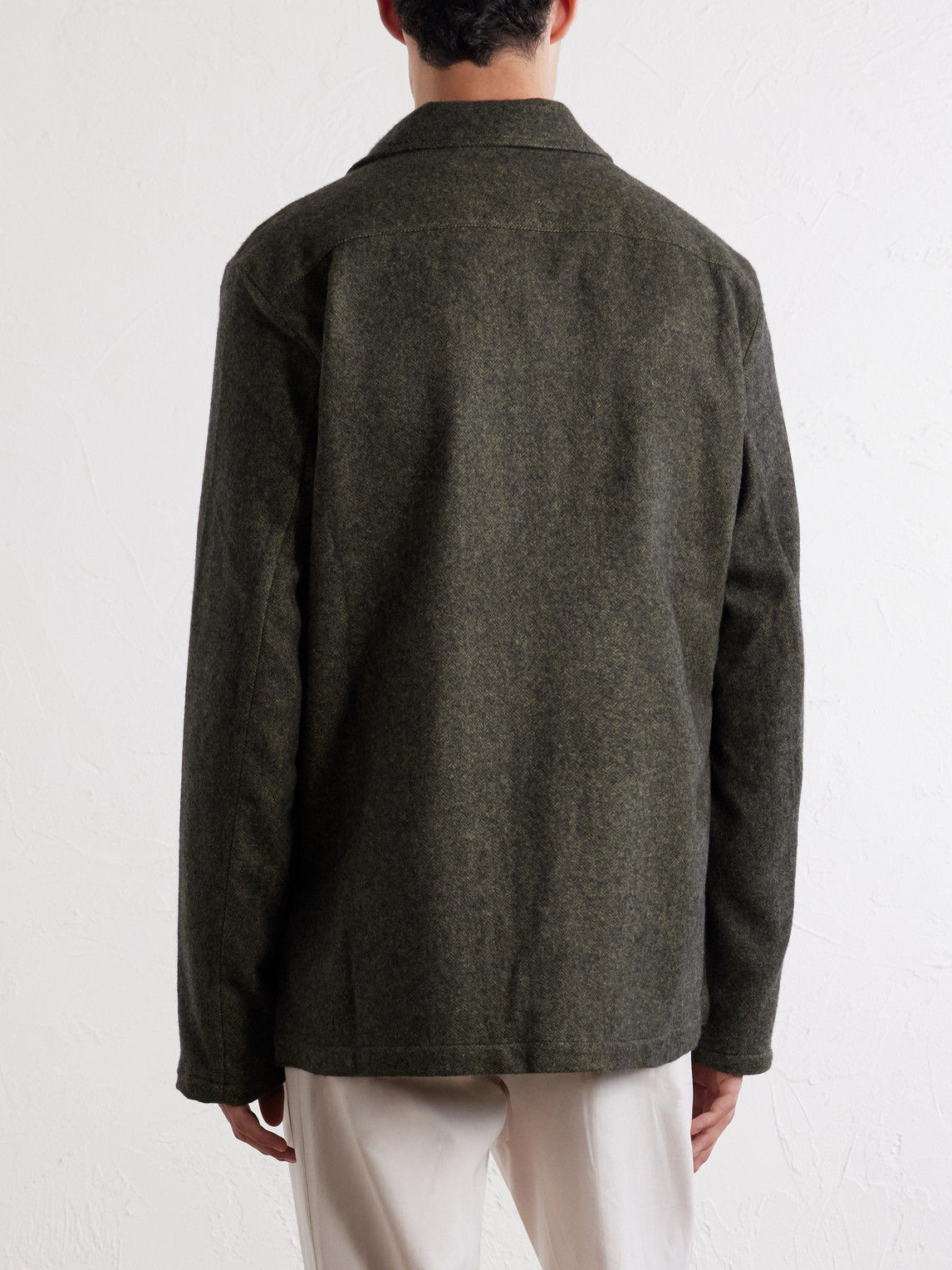 Florida Herringbone Wool And Cashmere-Blend Blazer